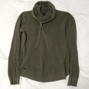 Ralph Lauren cowl neck sweater green knit SZ SP